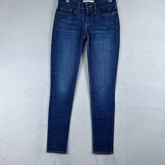 Levi Strauss & Co. Skinny Jeans Medium Wash Denim Womens Size 25 Low Rise Blue - Picture 1 of 11